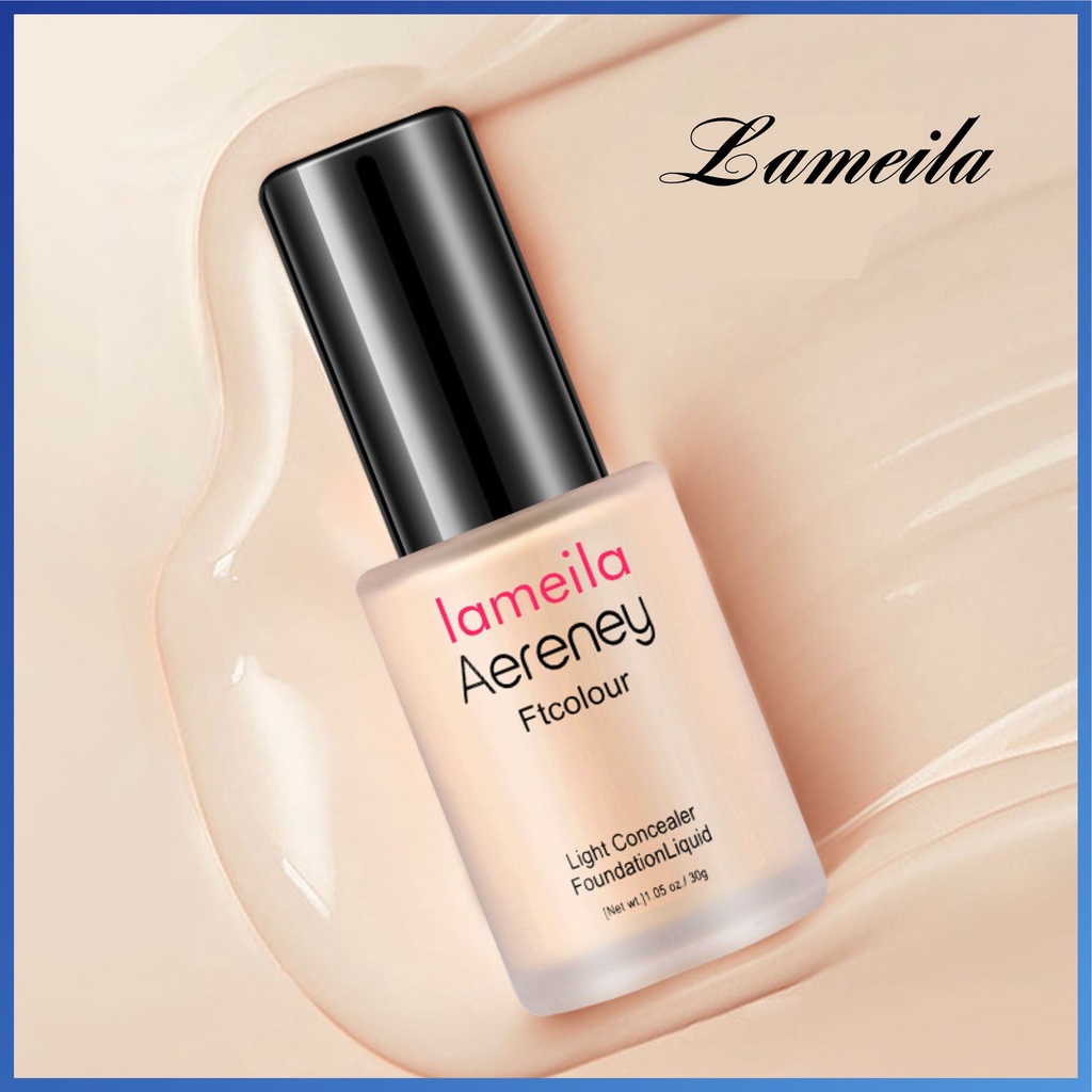 LAMEILA Light Concealer Liquid Foundation Cair Tahan Air 30ml Aereney Ft Color L51