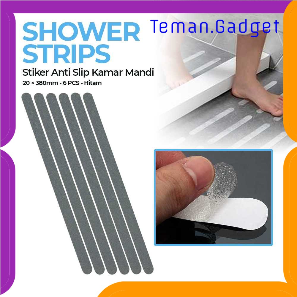 TG - ART Trustpoud Stiker Anti Slip Kamar Mandi Shower Strips 20x380mm 6 PCS - TT-19