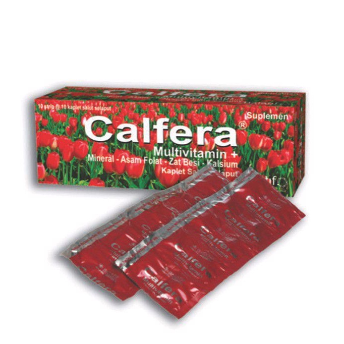 Calfera / 100 kaplet -- Multivitamin dan Mineral