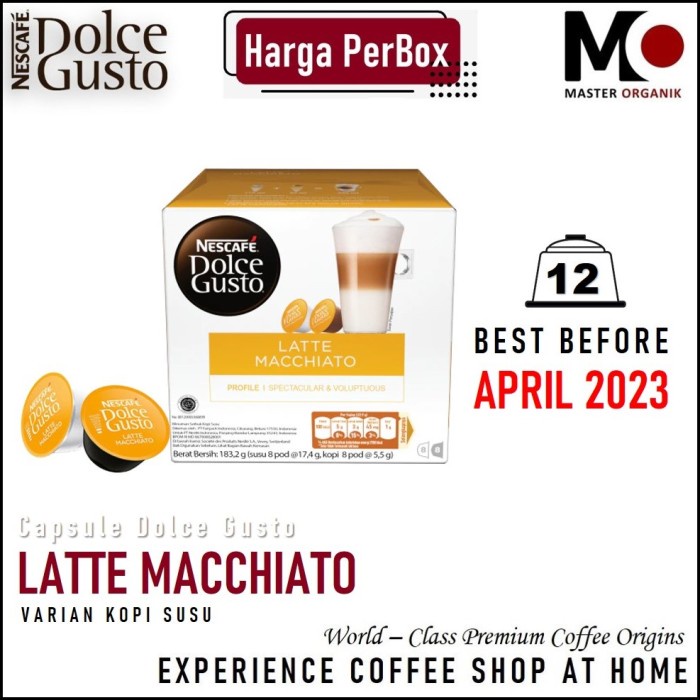 

CAPSULE NDG NESCAFE DOLCE GUSTO 6 RASA ORIGINAL NESTLE | BOX - LATTE-APR23-12