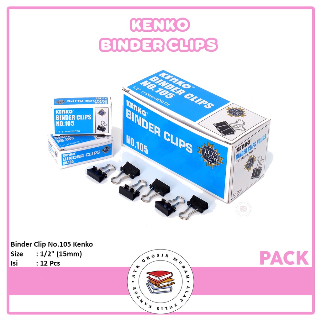 

KENKO - Binder Clip NO.105 - 1 Pack