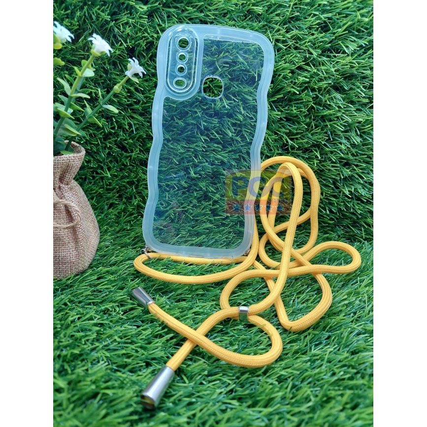 Case Clear Gelombang + TALI ( VIVO Y17 / Y11 / Y12 / Y12i / Y15 ) Casing Hp Terbaru 2023 - PGC MALL