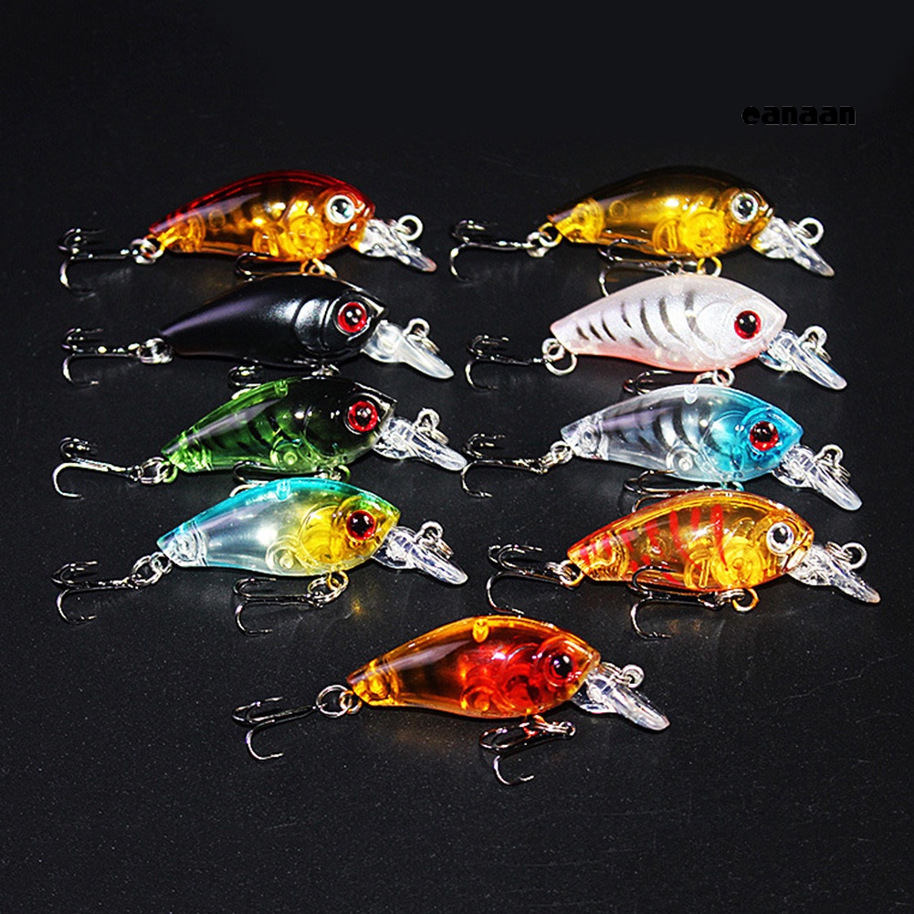 Cnn-1 Pc 4.5cm Manusia Hidup Engkolbait Plastik Keras 3D Mata Umpan Pancing Lure Tackle Hook