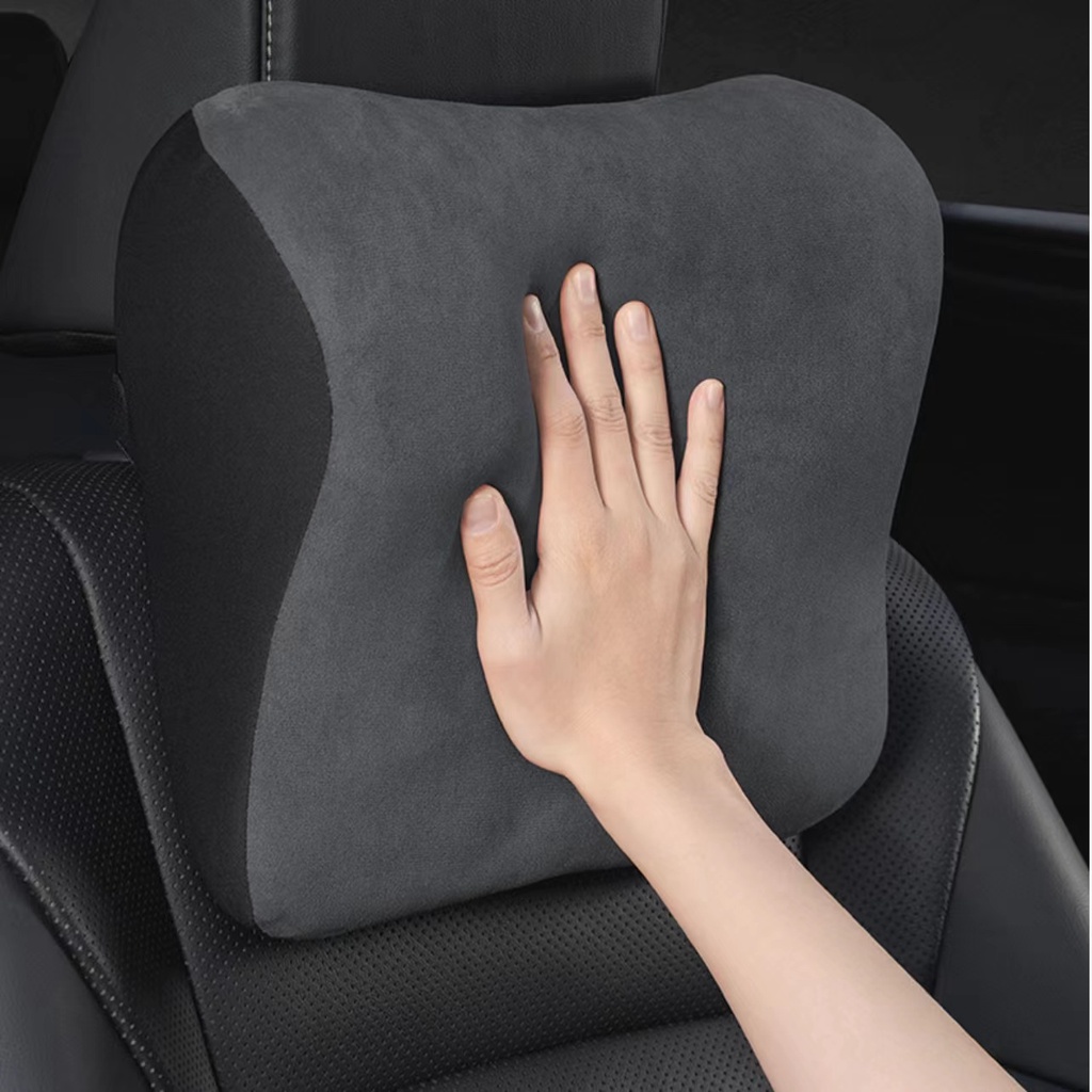 Headrest Mobil U Shaped Fungsional Bantal Leher Auto Head Pillow Cushion Bantal Travel