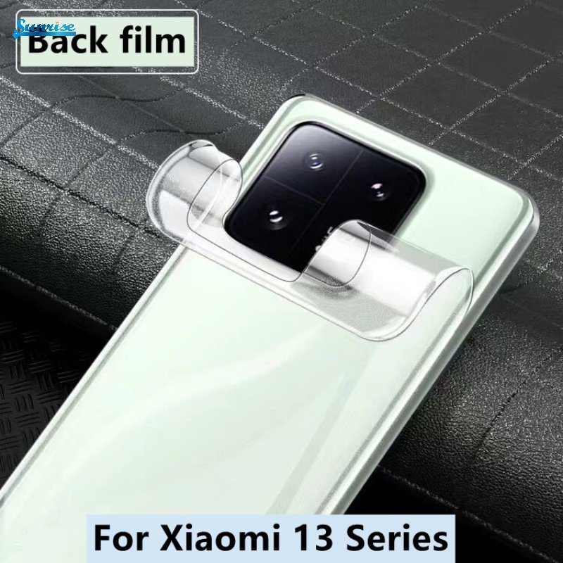 XIAOMI 3pcs Aman Tahan Lama Laminasi Mulus TPU Kembali Film Transparan High-definition Anti-fingerprint Soft Hydrogel Films Untuk Xiaomi13 /13 Pro