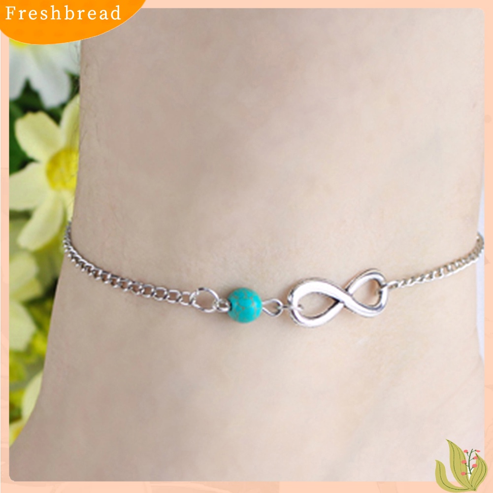 &lt; Freshbread &gt; Bohemian Bead Infinity Pesona Rantai Gelang Kaki Gelang Pantai Sandal Barefoot Jewelry