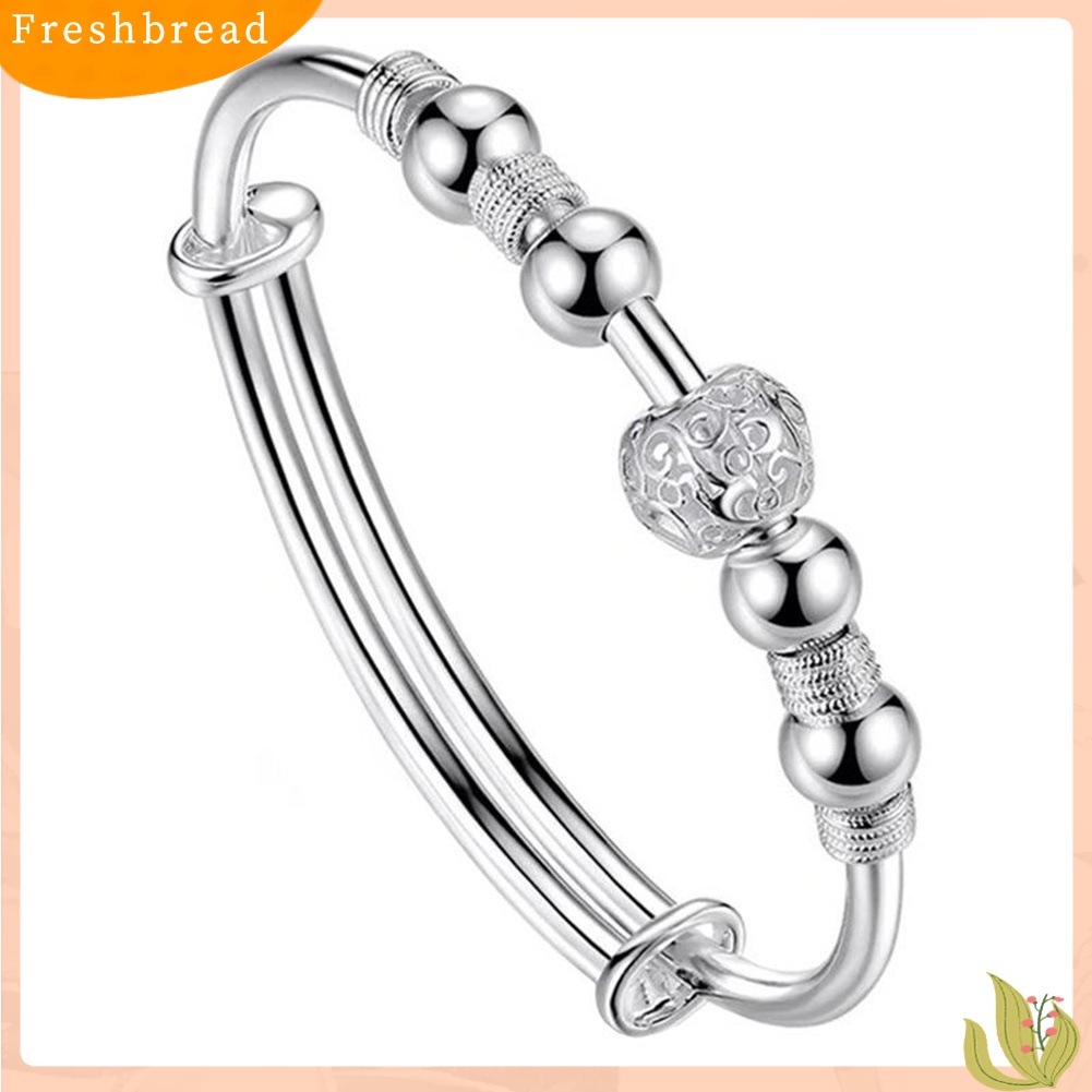 &lt; Freshbread &gt; Berongga Manik Pesona Gelang Bangle Fashion Wanita Adjustable Pesta Perhiasan Hadiah