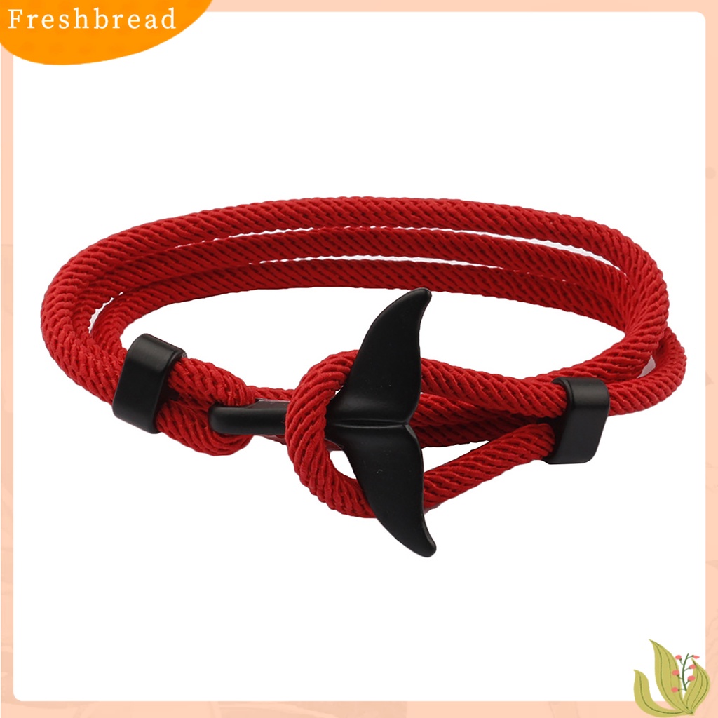 &lt; Freshbread &gt; Hiu Gesper Adjustable Couple Gelang Multilayer Handmade Wanita Pria Tali Gelang Perhiasan Aksesoris