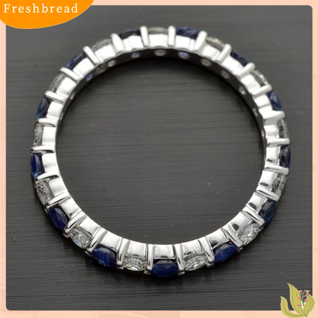 &lt; Freshbread &gt; Wanita Cincin Shiny Mewah Princess Cut Geometris All-match Dekorasi Hadiah Wanita Cubic Zirconia Finger Ring Fashion Perhiasan Untuk Pakaian Sehari-Hari