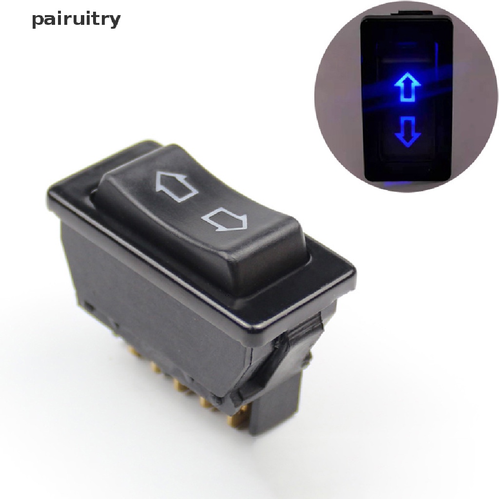 Saklar Power Window Mobil PRT Universal Direct Current 12V 20A Auto 5pin (Biru) PRT