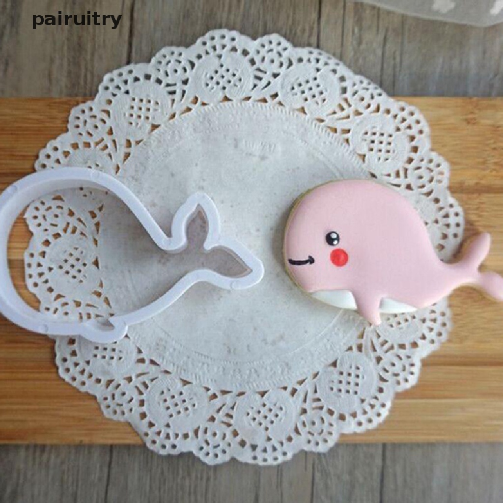 Prt 8pcs Pemotong Hewan Ikan Laut Sugarcraft Cake Decorag Cookies Cetakan Kue Kering PRT