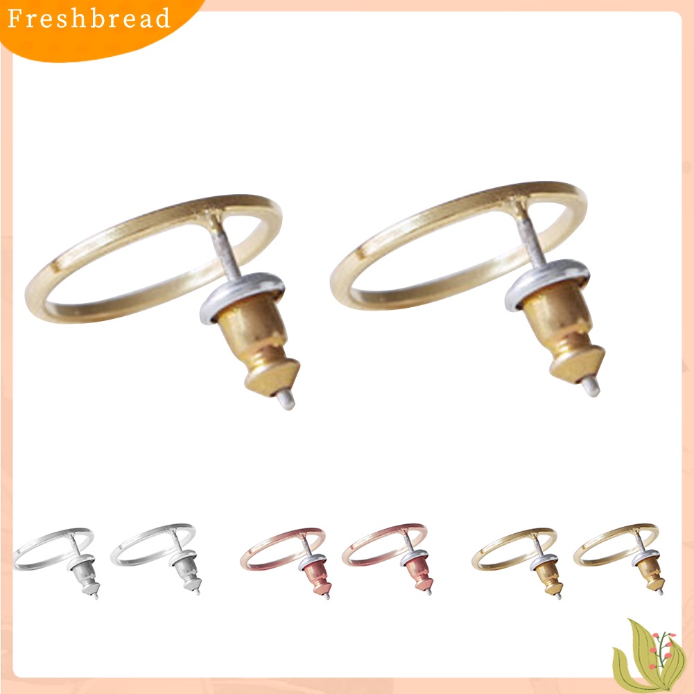 &lt; Freshbread &gt; Fashion Sederhana Lingkaran Berongga Pesona Telinga Stud Anting Wanita Pesta Perhiasan Hadiah