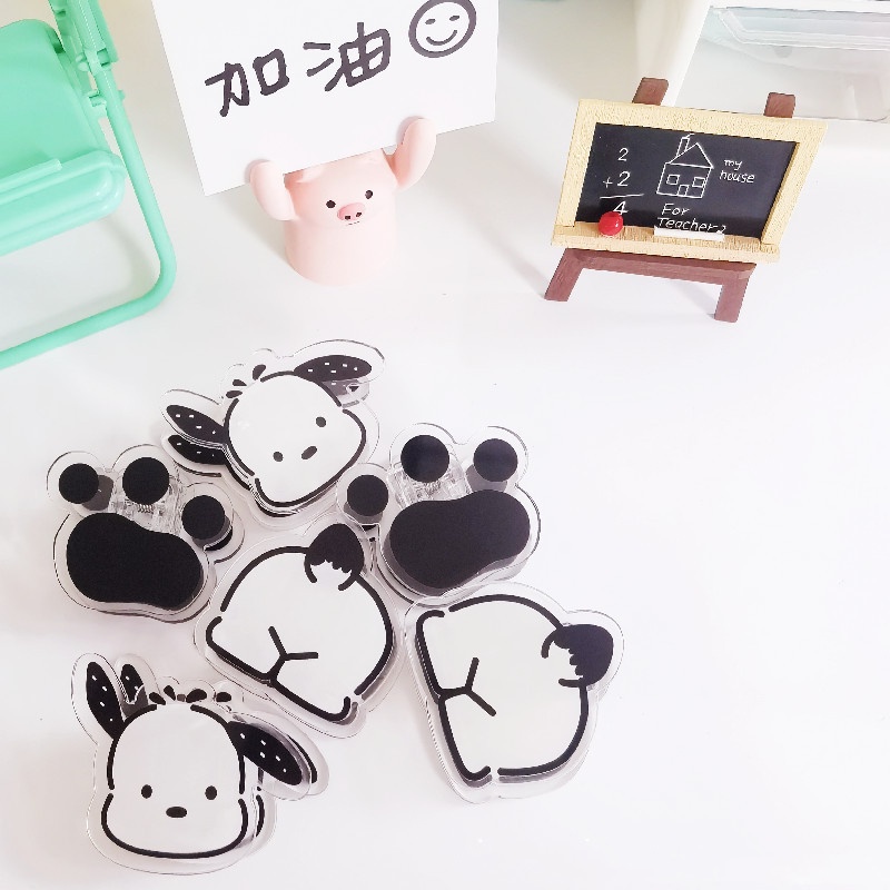 Kawaii Plastik Klip Dua Sisi Pochacco Aksesoris Lucu Alat Tulis Belajar Test Mini Kertas Note Tangan Akun Note Klip Untuk Siswa Hadiah Kreatif