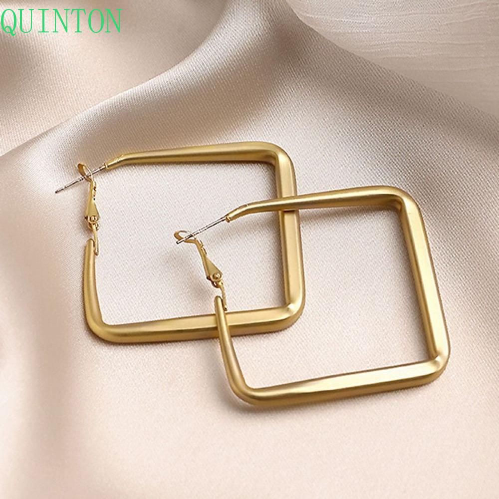 Anting Bulat Besar Gaya Korea Minimalis Punk Untuk Wanita