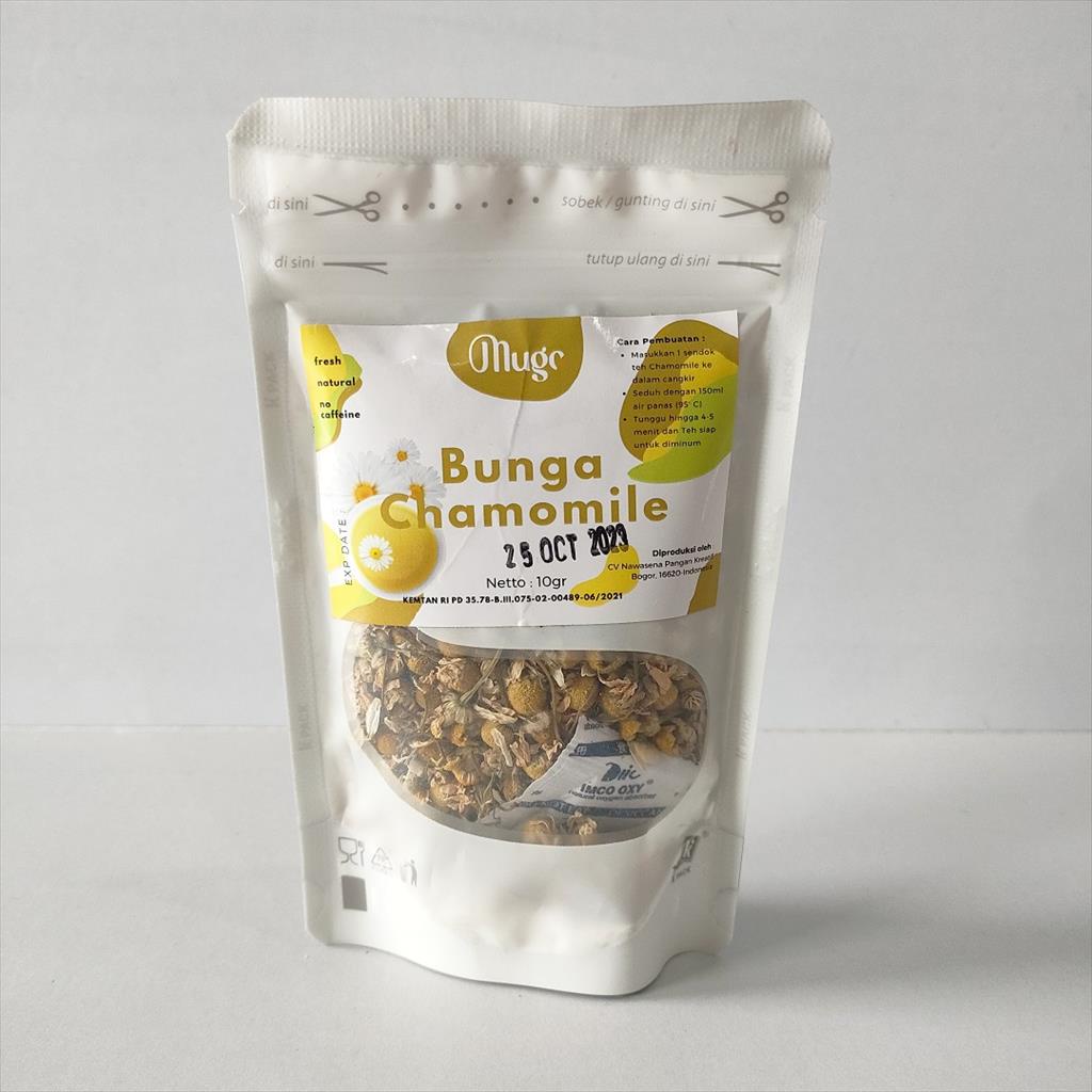 

Teh Herbal Bunga Chamomile 10g Bebas Kafein ( Flowers Tea ) - Mugo