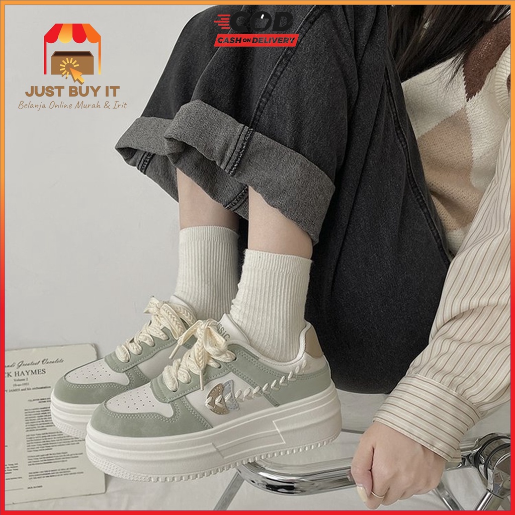 JBI-0278 GRATIS BOX Sepatu Sports Sneakers Wanita Korean Style Fashion Casual Irene Shoes Import