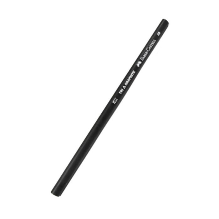 Pensil 2b Faber Castell FaberCastell Tri Graphite black