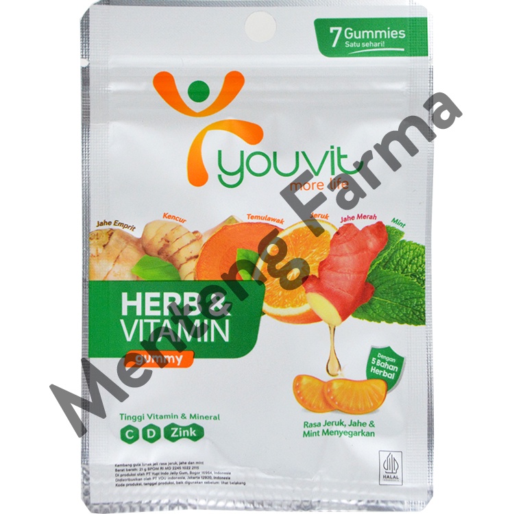 Youvit Herb &amp; Vitamin 7 Gummies - Vitamin Kesehatan Tubuh
