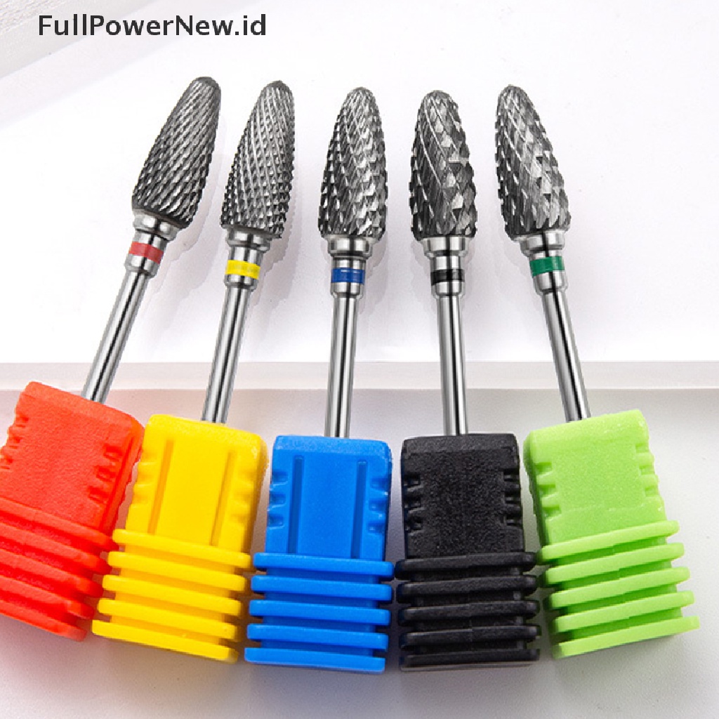 Power Carbide Tungsten Nail Drill Bit Manicure Drill Untuk Milling Cutter Kikir Kuku ID