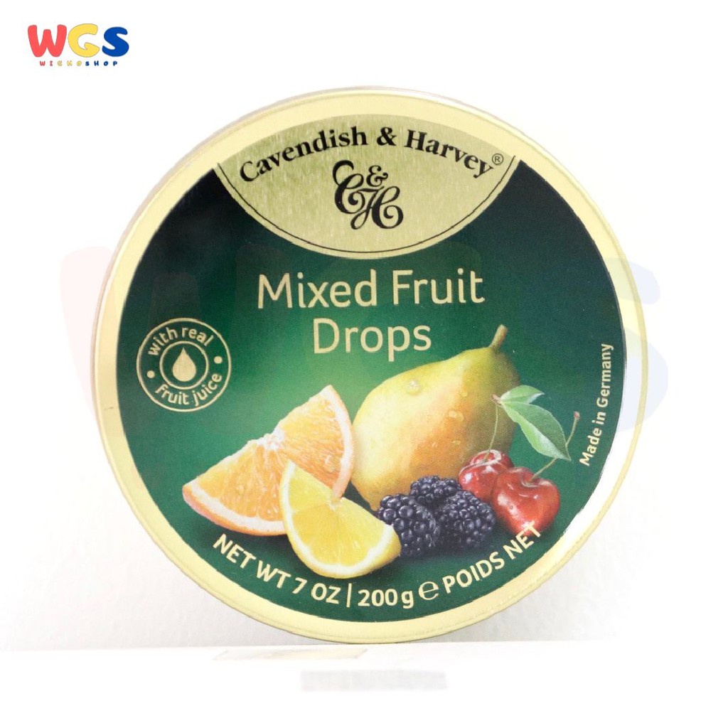 Permen Cavendish &amp; Harvey Mixed Fruit Drops Candy 200g