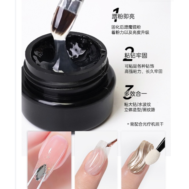 Super Strong Nail Glue Risyal Drilling glue Lem Kuku Nail Art Aksesoris
