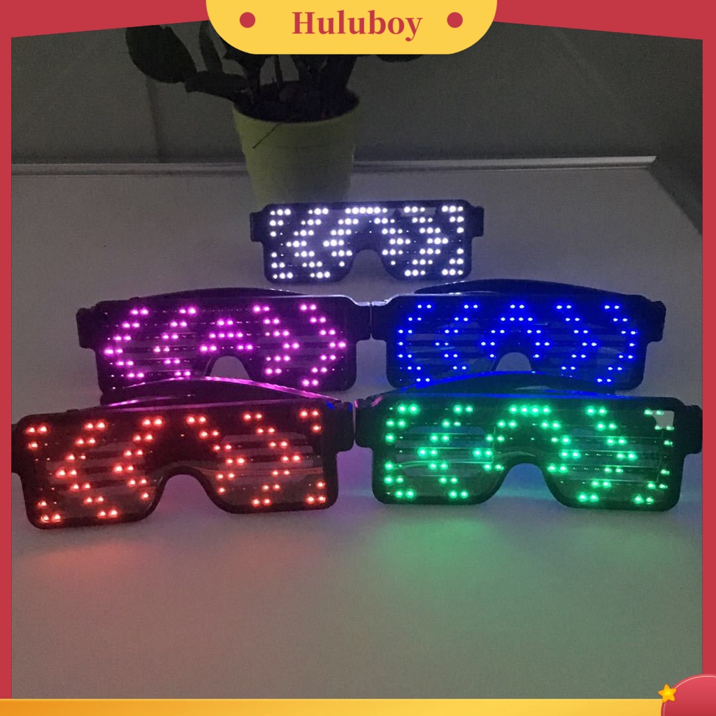 {In Stock} Kacamata Elektronik Dengan Lampu LED Bercahaya Pesta Ulang Tahun Karnaval Props