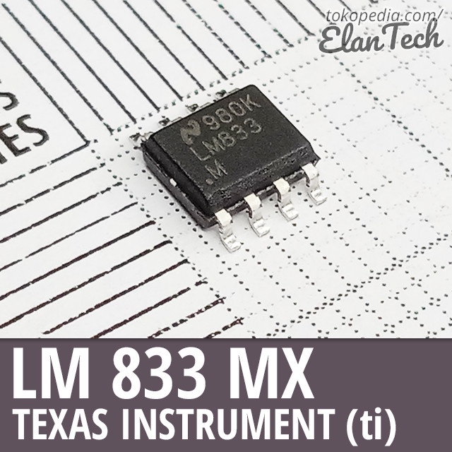 LM833 / LM833M Texas Instruments TI Ori Original Asli Elantech