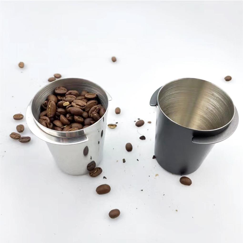 Portafilter Kopi Stainless Steel Menerima Dosis Cup51 /53/58mm Cangkir Poles Halus Bubuk Feeder Coffeeware Aksesoris