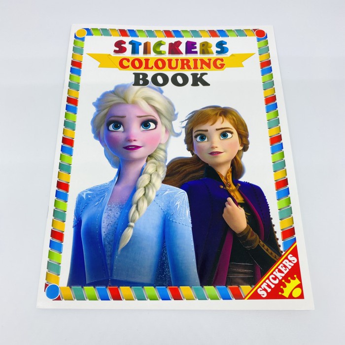 

DN40- Buku mewarnai gambar anak sticker activity book frozen anna elsa KODE 212