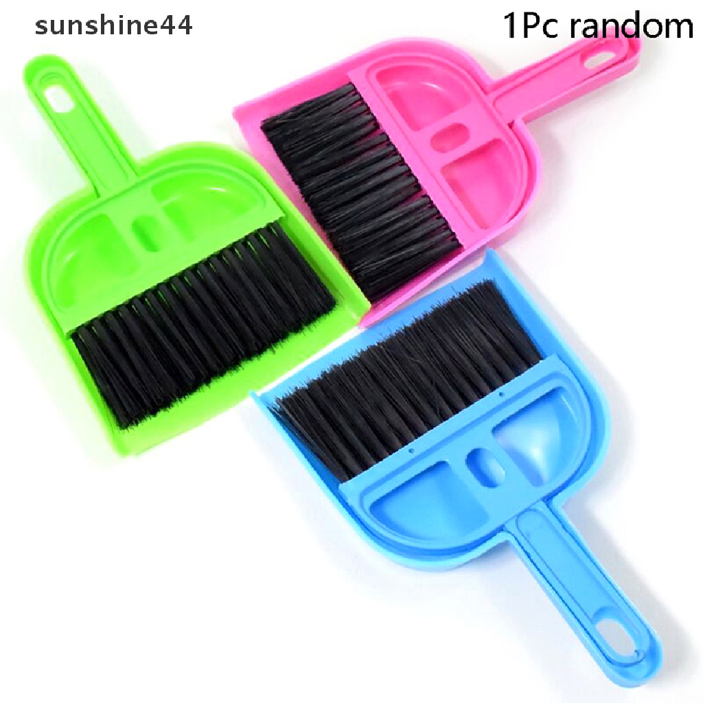 Sunshine Sikat Pembersih Mini Sapu Pengki Set Desktop Sweeper Alat Pembersih Sampah ID