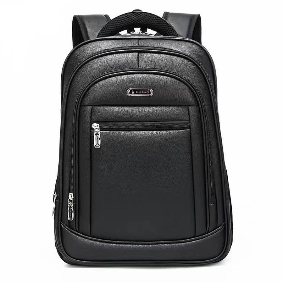 Polo Power Tas Ransel Kulit Import Backpack Expanding Usb Tas Polo Original Ransel Punggung + Kunci