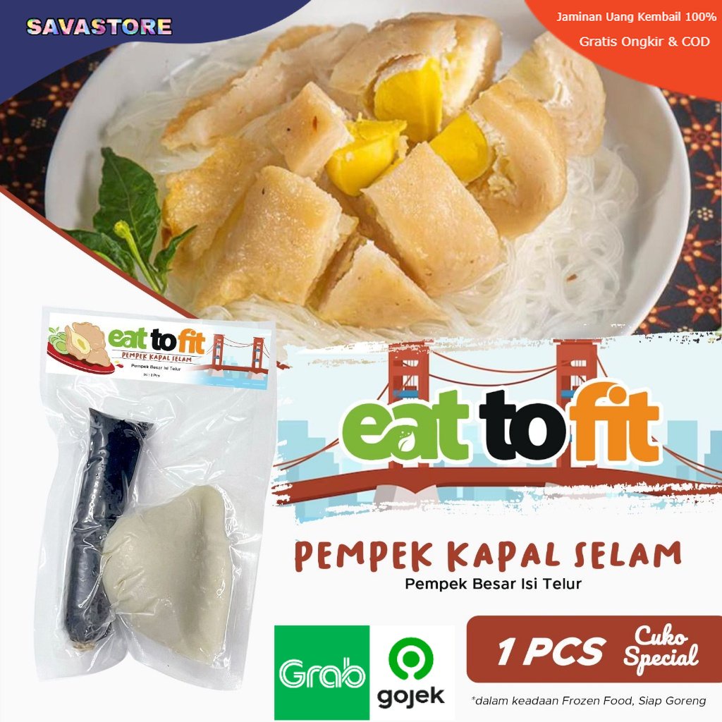 EAT TO FIT PEMPEK KAPAL SELAM FROZEN FOOD ASLI PALEMBANG