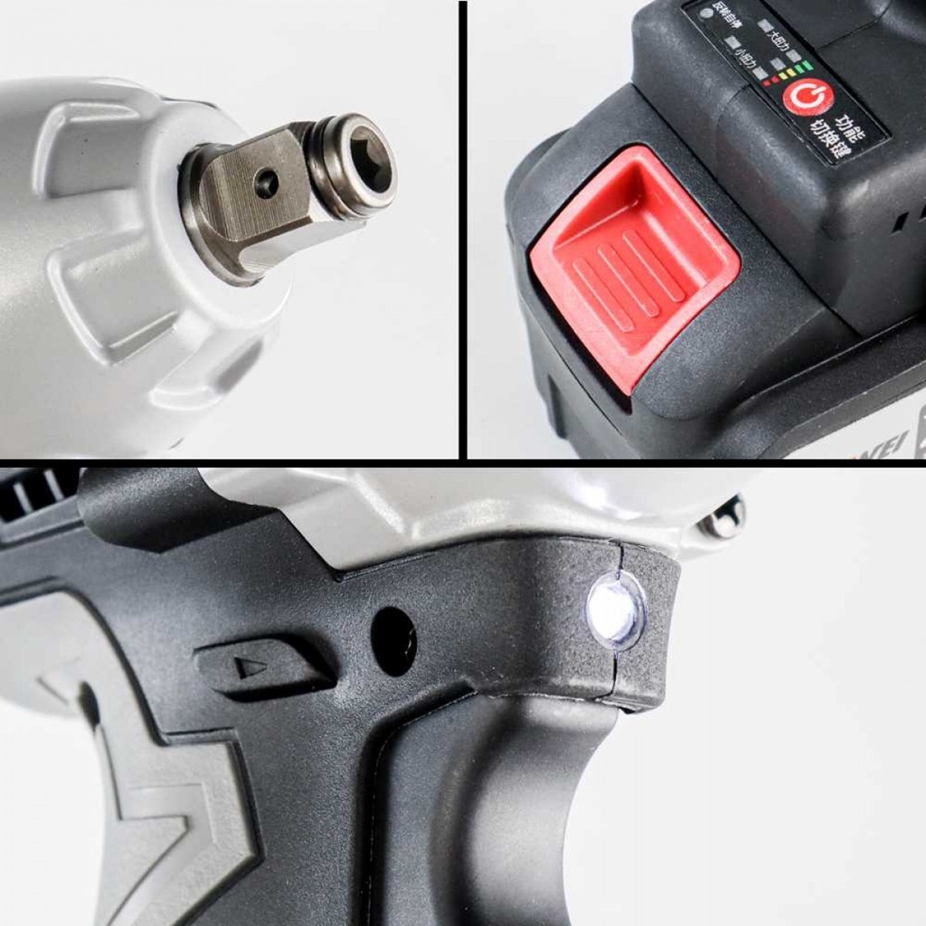 Kunci Pas Listrik Cordless Lithium Battery Rechargeable LED