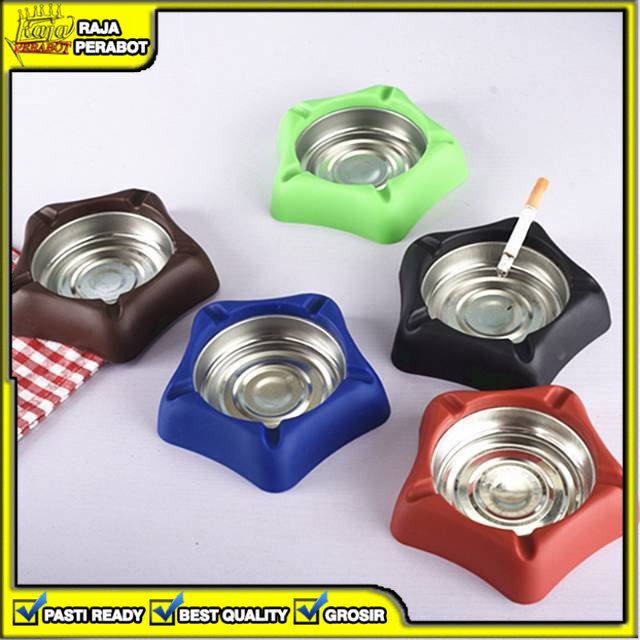 [RPB] ASBAK ROKOK BINTANG WARNA STAINLESS STEEL TAHAN LAMA KUAT