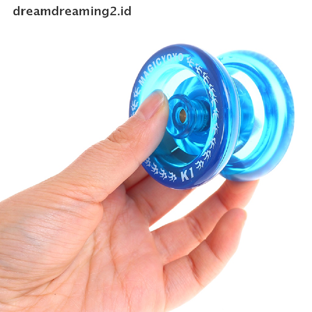 (hot) Yoyo Klasik Mainan Bayi Profesional Magic Yoyo K1 Spin Aluminium Alloy Metal//