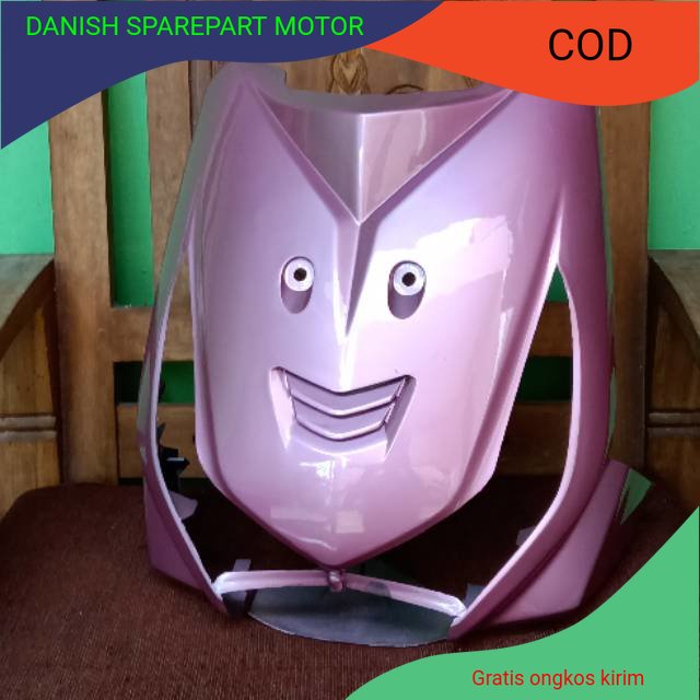 cover body depan honda beat karbu pink bodi depan beat karbu tameng beat karbu