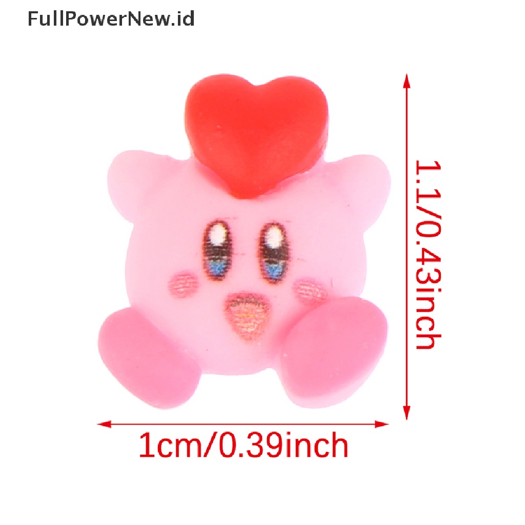 Power 10pcs Kartun Kirby Dekorasi Nail Art Casing Ponsel Diy Klip Rambut Bahan ID