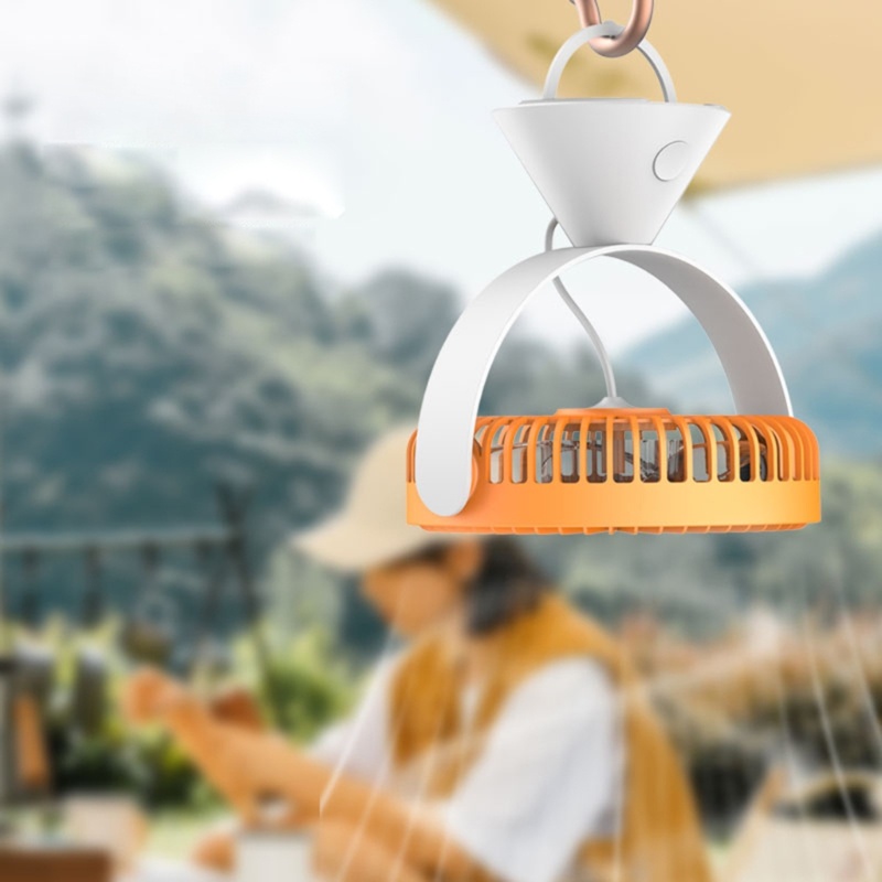 Zzz 1500mAh Portable 3Gears Portable Desk Fan Ceiling Fan Kipas Angin Gantung Mini Kipas Meja