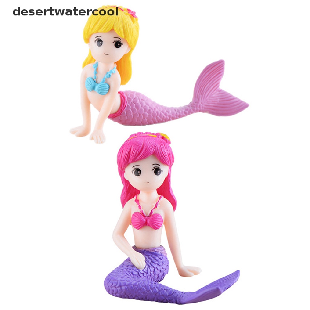 Deid Mermaid DIY Patung Miniatur Mini Taman Dekorasi Rumah Boneka Lanskap Mikro Martijn