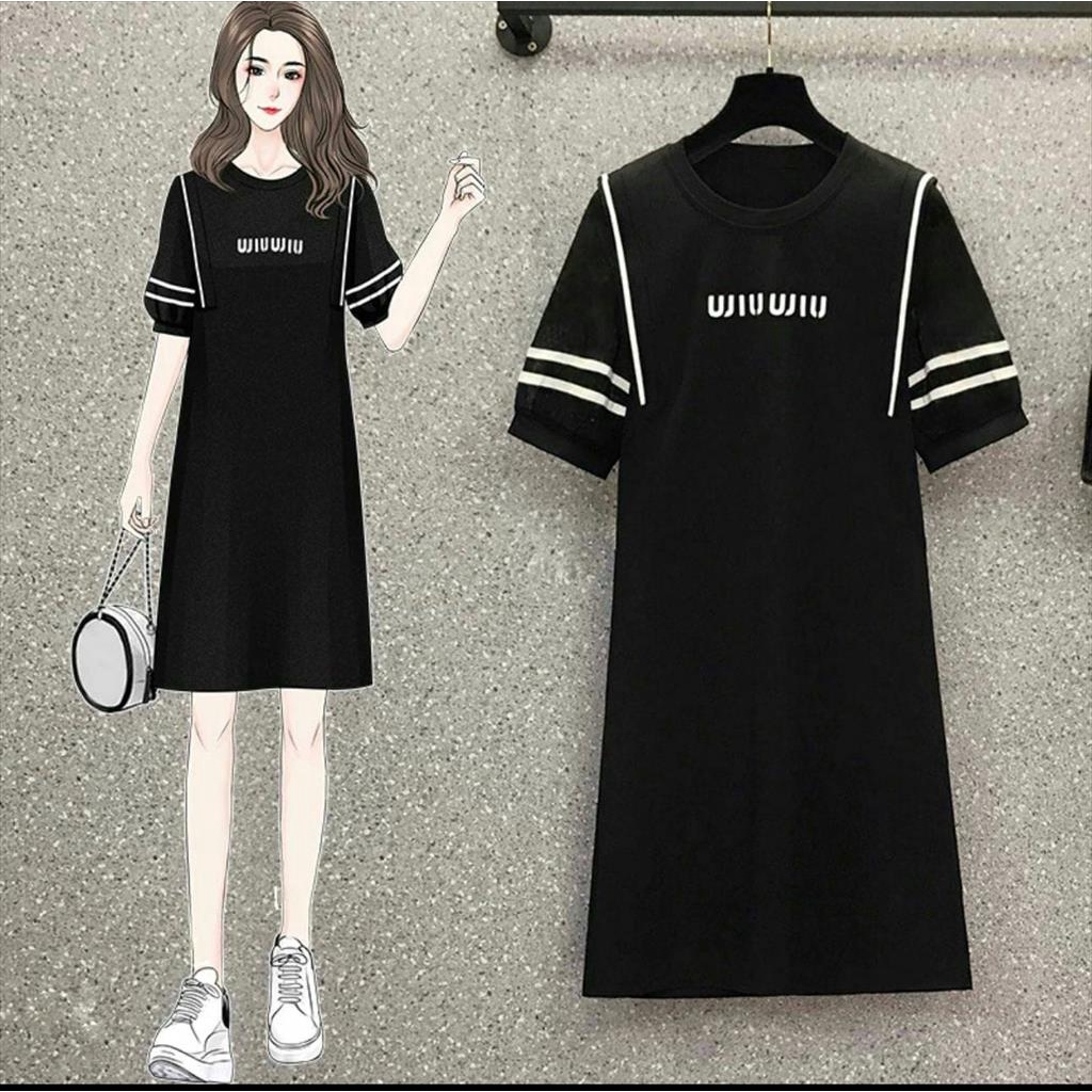 DRESS FASHION KOREA STYLE BAHAN PREMIUM BANGKOK BKK,3640