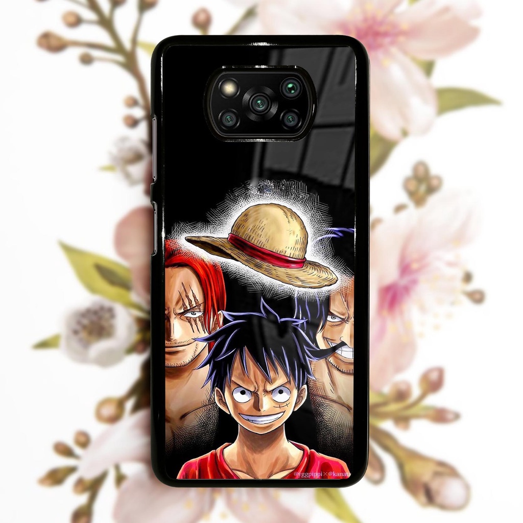 (PC69) Case Glossy Poco X3 | X3 NFC | X3 PRO | Casing Hp Xiaomi | Casing Hp Anime One Piece Luffy Sa