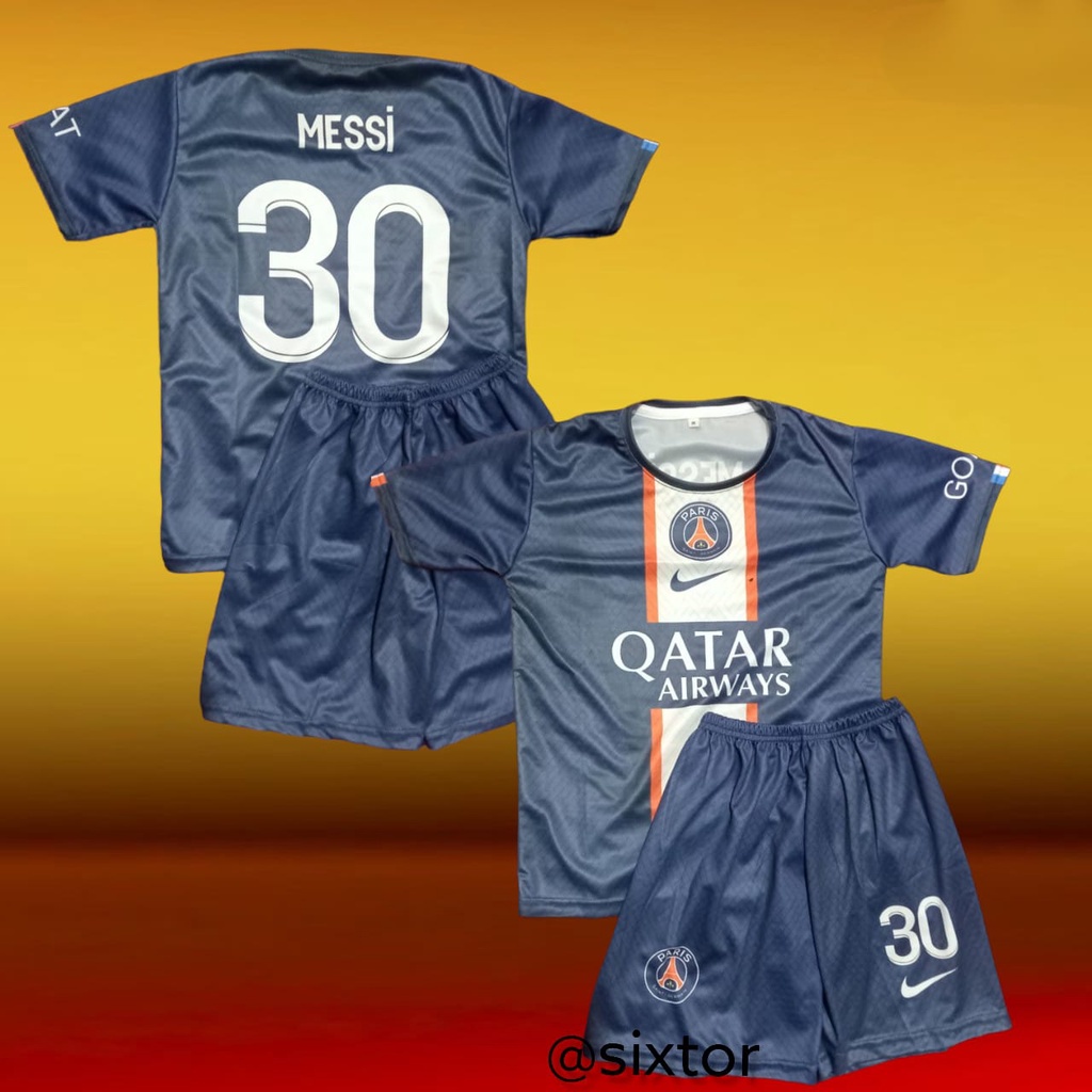 JERSEY PSG HOME MESSI STELAN ANAK CLUB BOLA