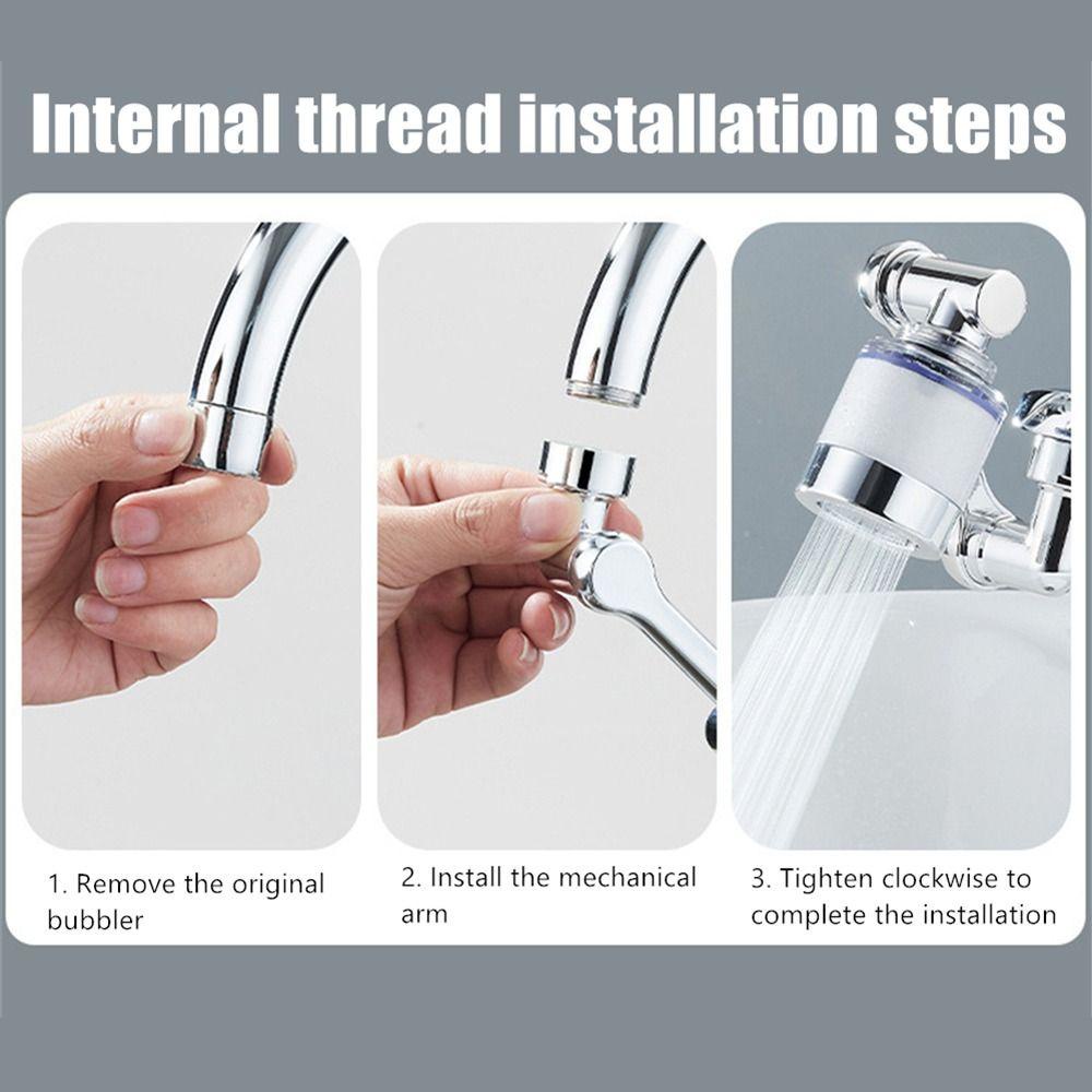 SUYO Kran Dapur Rotatable Faucet Extender Faucet Nozzle Adapter Bubbler Kepala Penjernih Air