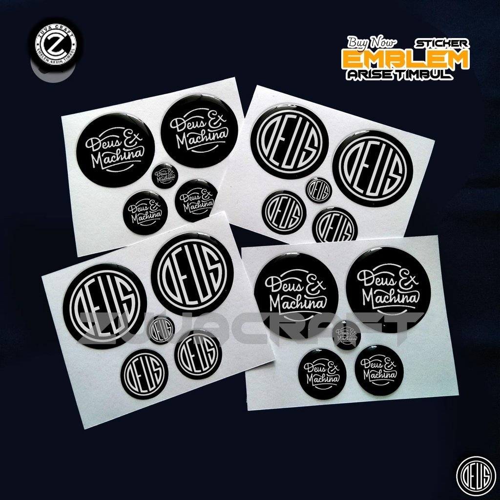 STIKER MOTOR 1 SET STIKER MOTOR LOGO DEUS STIKER NMAX STIKER AEROX STIKER EMBLEM NMAX AEROX LEXI