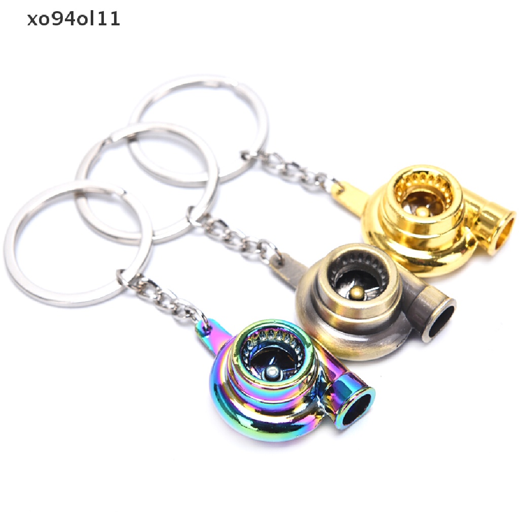 Xo Fashion Portable Mini Spinning Turbo Turbine Keyring Gantungan Kunci Aksesoris Hadiah OL