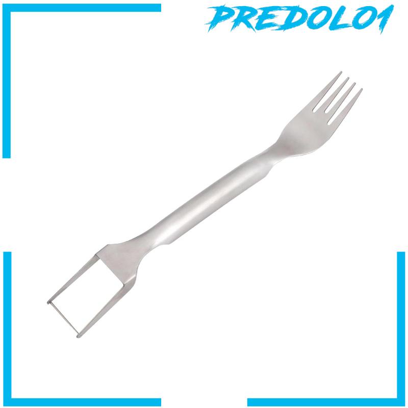 [Predolo1] 2in1 Watermelon Fork Slicer 5.91 ''Pemotong Pengiris Melon Untuk Camping Outdoor