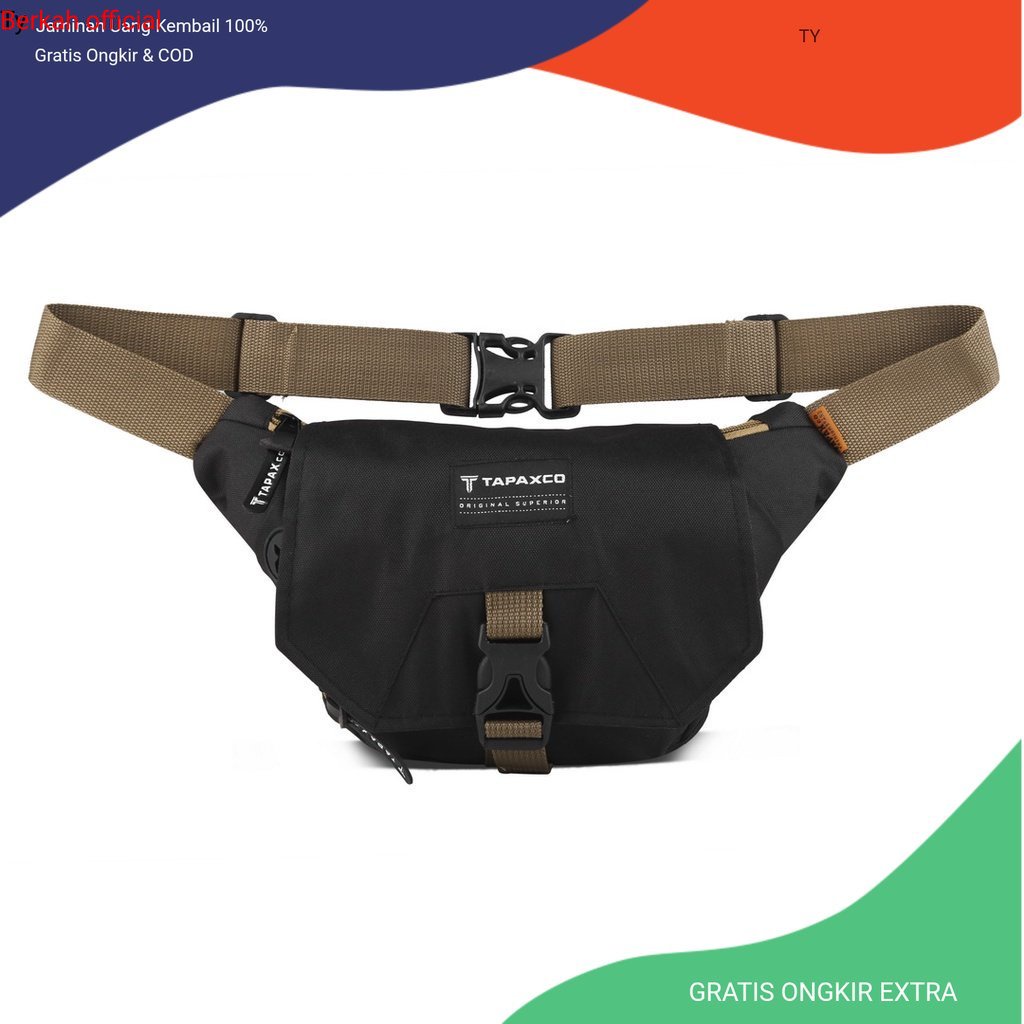 Tas Waistbag Kick Adventure Tapax Pria Wanita