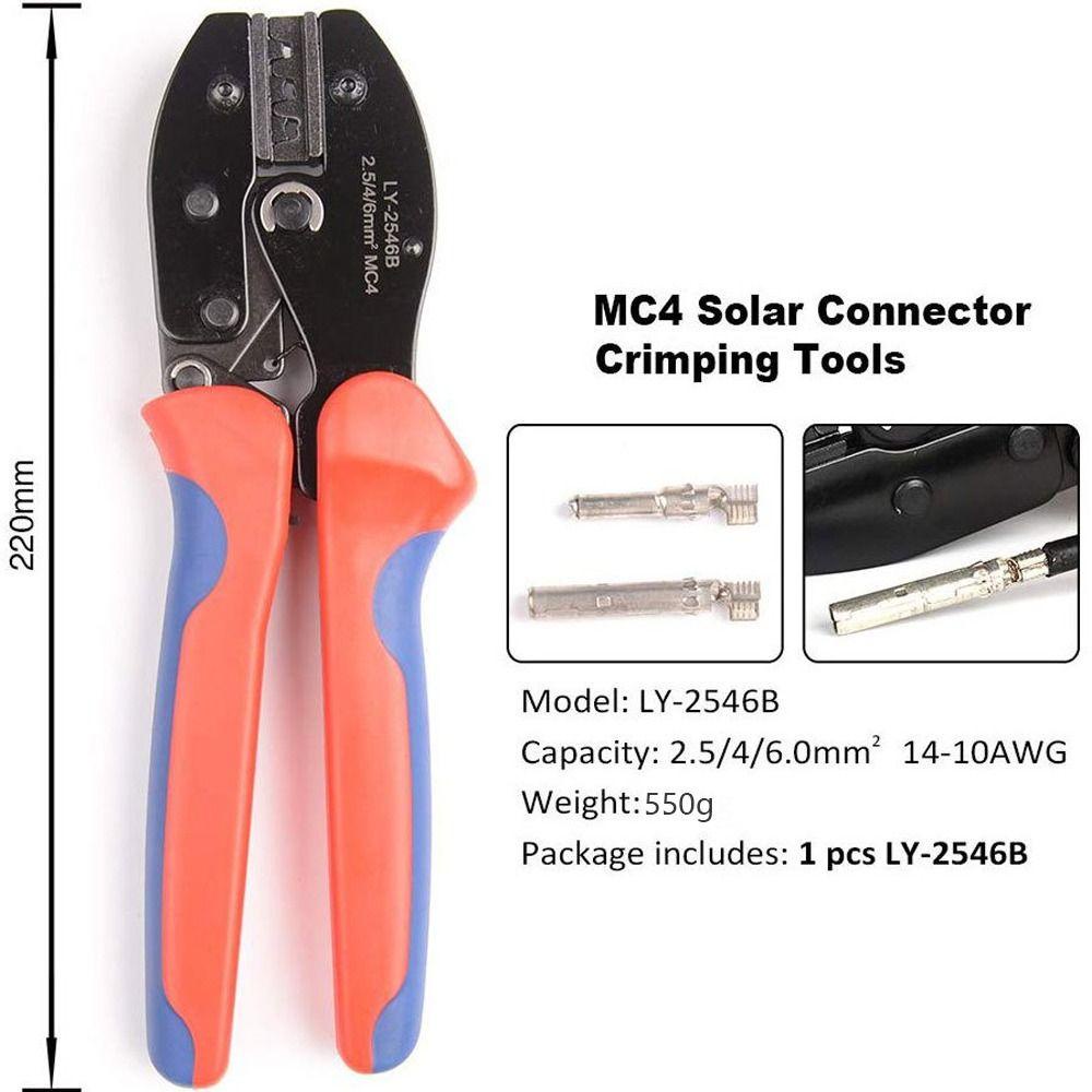 Populer Crimping tool Alat Tukang Bangunan Baja Solar tool MC4 crimper Kabel