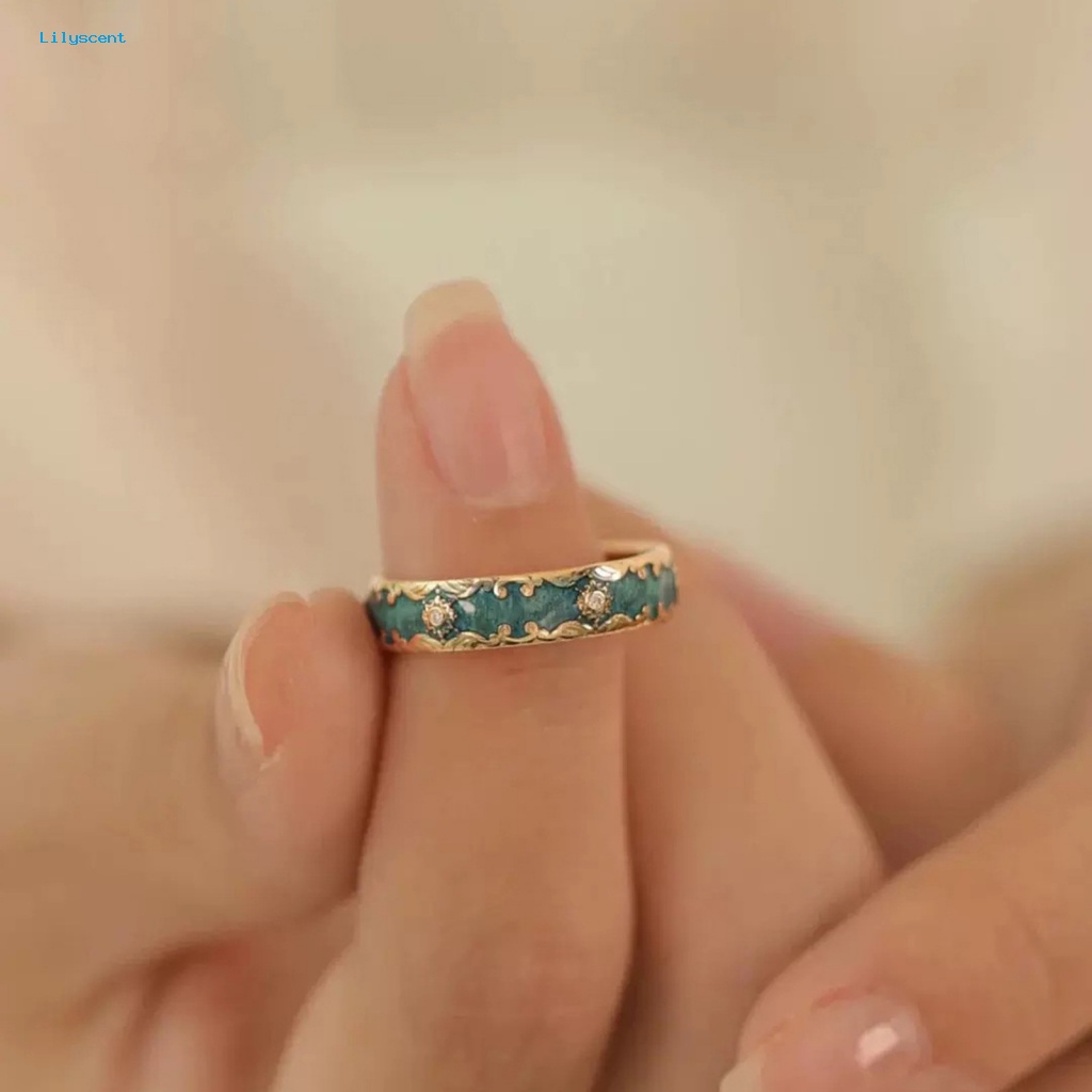 Lilyscent Cincin Jari Halus Untuk Gadis Indah Tahan Lama Wanita Ring Ultralight