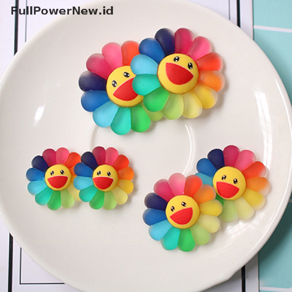 Power Acrylic Sun Flower Dekorasi DIY Kerajinan Anak Jepit Rambut Aksesoris ID
